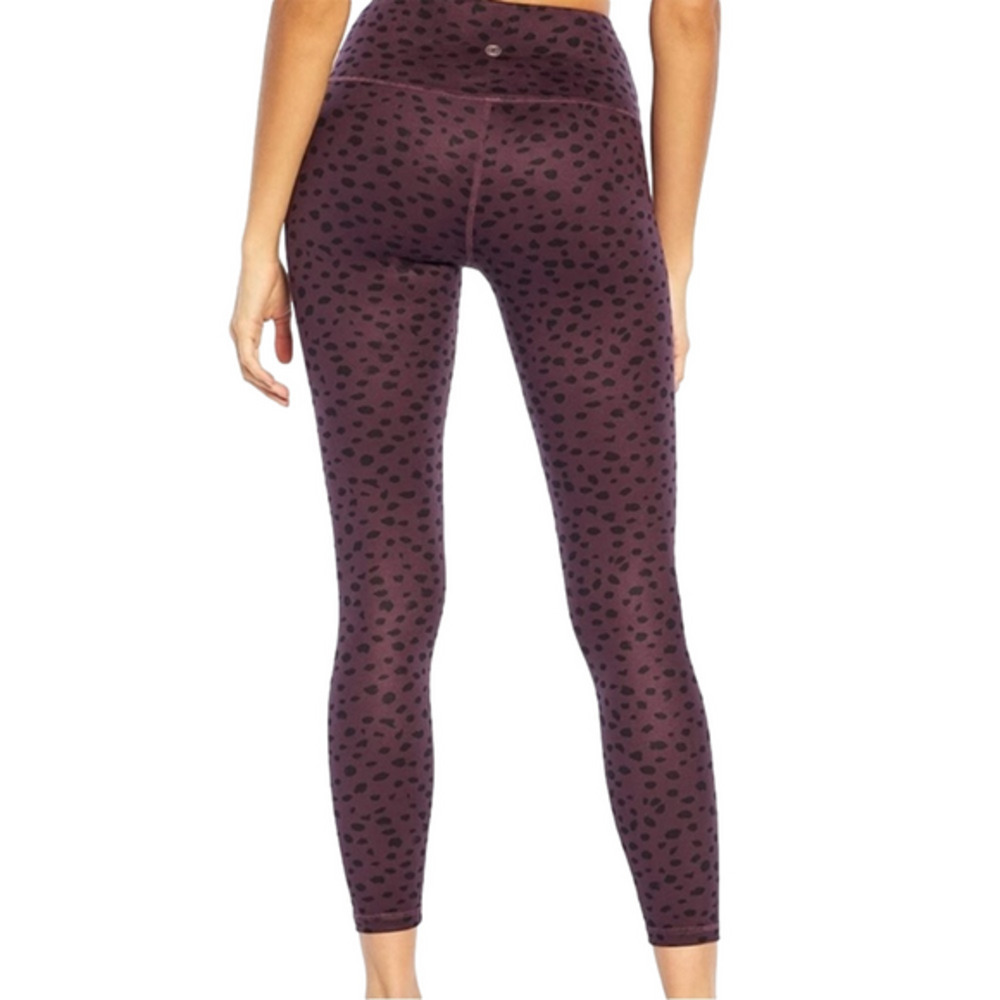 NWT Marika Plum Animal Print legging XS